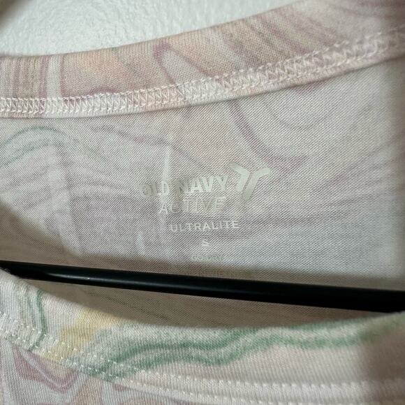 Old Navy Pink Swirl Pop UltraLite Sleeveless Active Tank Top Size Small Athletic - Picture 2 of 7